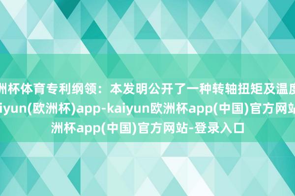 欧洲杯体育专利纲领：本发明公开了一种转轴扭矩及温度监测安装-kaiyun(欧洲杯)app-kaiyun欧洲杯app(中国)官方网站-登录入口