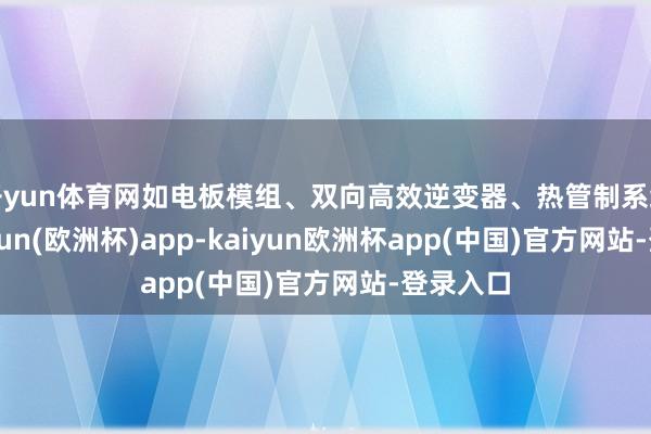 开yun体育网如电板模组、双向高效逆变器、热管制系统等-kaiyun(欧洲杯)app-kaiyun欧洲杯app(中国)官方网站-登录入口