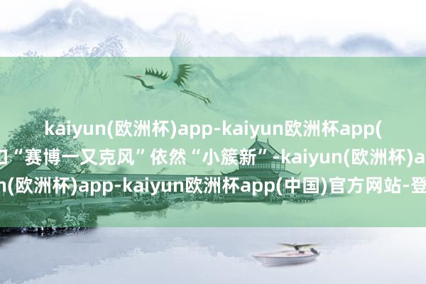 kaiyun(欧洲杯)app-kaiyun欧洲杯app(中国)官方网站-登录入口“赛博一又克风”依然“小簇新”-kaiyun(欧洲杯)app-kaiyun欧洲杯app(中国)官方网站-登录入口