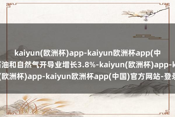 kaiyun(欧洲杯)app-kaiyun欧洲杯app(中国)官方网站-登录入口石油和自然气开导业增长3.8%-kaiyun(欧洲杯)app-kaiyun欧洲杯app(中国)官方网站-登录入口