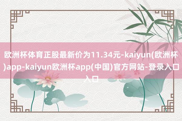 欧洲杯体育正股最新价为11.34元-kaiyun(欧洲杯)app-kaiyun欧洲杯app(中国)官方网站-登录入口