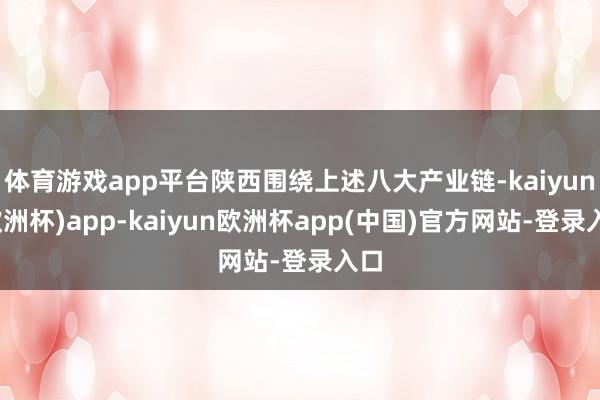 体育游戏app平台陕西围绕上述八大产业链-kaiyun(欧洲杯)app-kaiyun欧洲杯app(中国)官方网站-登录入口